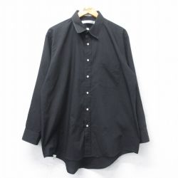 XL★古着 バンヒューセン 長袖 シャツ メンズ 90年代 90s USA製 黒 ブラック 25feb27 中古 トップス