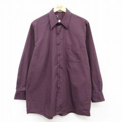 【50%OFF】XL★古着 バンヒューセン 長袖 シャツ メンズ 00年代 00s 紫 パープル 25mar01 中古 トップス