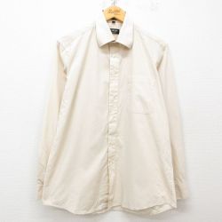 【50%OFF】L★古着 長袖 シャツ メンズ 90年代 90s 生成り 25mar11 中古 トップス