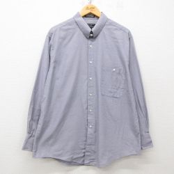 XL★古着 バンヒューセン 長袖 シャツ メンズ 00年代 00s グレー系 25mar11 中古 トップス
