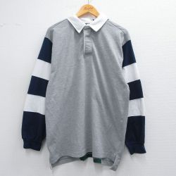 L★古着 長袖 ラガー シャツ メンズ マルチカラー グレー他 【spe】 25mar17 中古 トップス