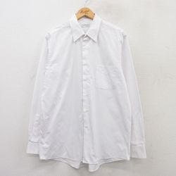 【20%OFF】XL★古着 バンヒューセン 長袖 シャツ メンズ 白 ホワイト 25mar24 中古 トップス