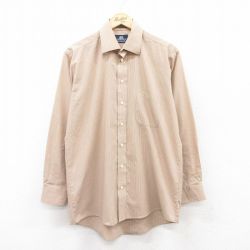 L★古着 STAFFORD 長袖 シャツ メンズ 00年代 00s ベージュ他 カーキ チェック 25apr11 中古 トップス