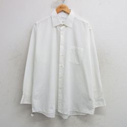 XL★古着 バンヒューセン 長袖 シャツ メンズ 大きいサイズ 白 ホワイト 25apr14 中古 トップス