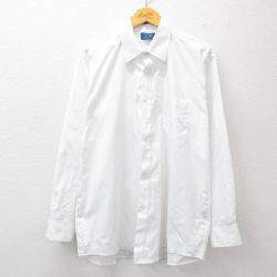 XL★古着 長袖 シャツ メンズ 白 ホワイト 25apr14 中古 トップス