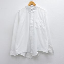 L★古着 長袖 シャツ メンズ 90年代 90s ボタンダウン USA製 白 ホワイト 25apr15 中古 トップス