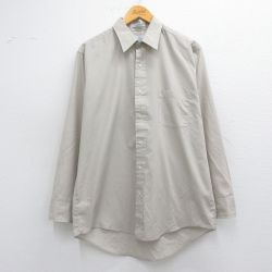 M★古着 バンヒューセン 長袖 シャツ メンズ 90年代 90s ベージュ カーキ 25apr15 中古 トップス