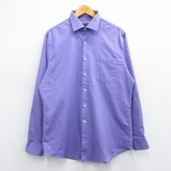 L★古着 アロー 長袖 シャツ メンズ 紫 パープル 25apr17 中古 トップス