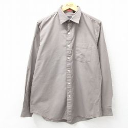 L★古着 バンヒューセン 長袖 シャツ メンズ グレー 25apr18 中古 トップス