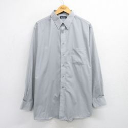 XL★古着 ピューリタン 長袖 シャツ メンズ 00年代 00s 大きいサイズ ロング丈 グレー 25apr18 中古 トップス