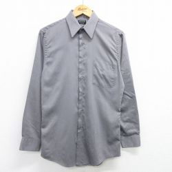 【50%OFF】S★古着 アロー 長袖 シャツ メンズ グレー 25apr19 中古 トップス