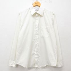 L★古着 マンハッタン 長袖 シャツ メンズ 90年代 90s USA製 生成り 25apr21 中古 トップス