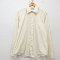 L★古着 アロー 長袖 シャツ メンズ 90年代 90s 薄黄 イエロー 25apr21 中古 トップス