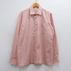 L★古着 長袖 シャツ メンズ 90年代 90s ピンク系他 チェック 25may12 中古 トップス