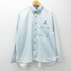HUNTINGTON 長袖シャツ デニム ネイビー XL | 古着