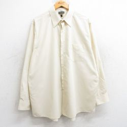 XL★古着 アロー 長袖 シャツ メンズ 大きいサイズ 薄黄 イエロー 25jun10 中古 トップス