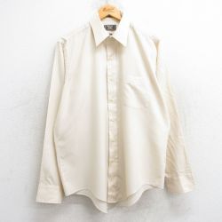 XL★古着 アロー 長袖 シャツ メンズ 90年代 90s USA製 薄ベージュ カーキ 25jun10 中古 トップス
