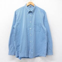 オールドネイビー 00s 長袖シャツ ネイビーストライプ XL | 古着