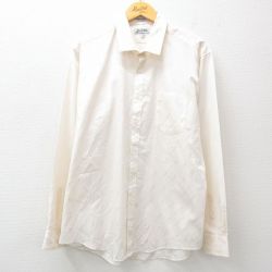XL★古着 長袖 シャツ メンズ 生成り 25jun30 中古 トップス