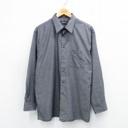 【20%OFF】L★古着 アロー 長袖 シャツ メンズ 90年代 90s USA製 濃グレー 25aug30 中古 トップス