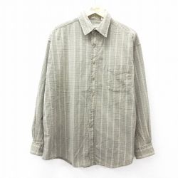 XL★古着 セントジョンズベイ 長袖 シャツ メンズ 00年代 00s 薄緑他 グリーン チェック 25sep01 中古 トップス