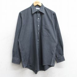 【20%OFF】L★古着 アロー 長袖 シャツ メンズ 90年代 90s USA製 濃グレー 25sep12 中古 トップス