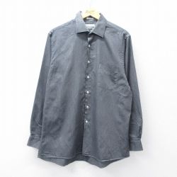 XL★古着 バンヒューセン 長袖 シャツ メンズ 90年代 90s グレー 25oct01 中古 トップス