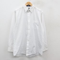 L★古着 ピューリタン 長袖 シャツ メンズ 90年代 90s ロング丈 USA製 白 25nov14