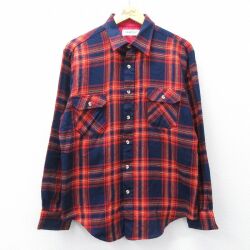 L★古着 セントジョンズベイ 長袖 シャツ メンズ 90年代 90s 紺他 チェック【spe】 25nov27