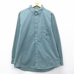 【20%OFF】ビューグルボーイ 00s 長袖シャツ ワンポイントロゴ グリーン XL | 古着