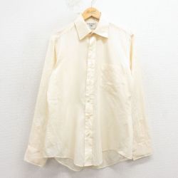 L★古着 アロー 長袖 シャツ メンズ 80年代 80s 薄ベージュ 26feb18