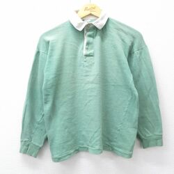 【20%OFF】長袖ラガーシャツ グリーン M | 古着