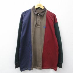 【20%OFF】クアーズライト 長袖ラガーシャツ マルチカラー ブラウン XL | 古着