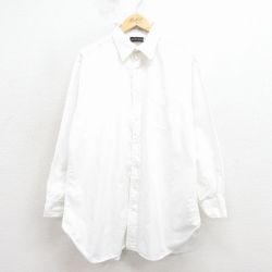 XL★古着 サックスフィフスアベニュー 長袖 シャツ メンズ 80年代 80s コットン USA製 白【spe】 26feb27