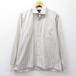 XL★古着 マンハッタン 長袖 シャツ メンズ グレー他 チェック 26mar25
