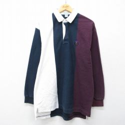 IZOD 90s 長袖ラガーシャツ マルチカラー L | 古着
