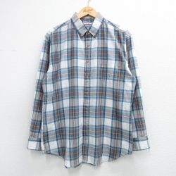 マックレガー 90s 長袖シャツ ネイビーチェック L | 古着