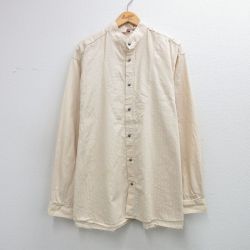 90s 長袖シャツ ベージュ XL | 古着