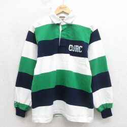 バーバリアン 90s 長袖ラガーシャツ CJRC ホワイト M | 古着