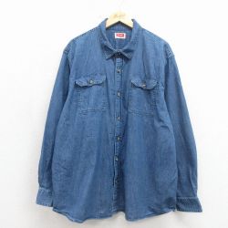 ラングラー 長袖シャツ ネイビー XL | 古着