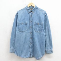 セントジョンズベイ 長袖シャツ ネイビー L | 古着