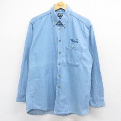 00s 長袖シャツ whirlpool ネイビー L | 古着