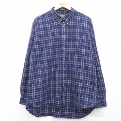 オシュコシュ 00s 長袖シャツ ネイビーチェック XL | 古着