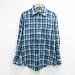GANT 80s 長袖シャツ グリーンチェック M | 古着