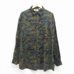 00s 長袖シャツ ブラック メンズXL相当 | 古着