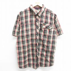 【50%OFF】半袖シャツ モッシーオーク ベージュカーキチェック XL | 古着