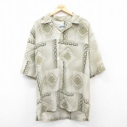 90s 半袖シャツ 開襟 グリーン XL | 古着
