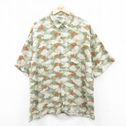 【50%OFF】ピエールカルダン 90s 半袖シャツ 魚 グリーン XL | 古着