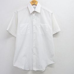 L★古着 シアーズ 半袖 シャツ メンズ 80年代 80s 白 ホワイト 25apr23 中古 トップス