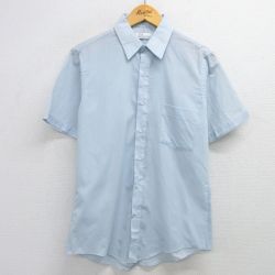 M★古着 アロー 半袖 シャツ メンズ 90年代 90s ボタンダウン USA製 薄紺 ネイビー 25apr23 中古 トップス